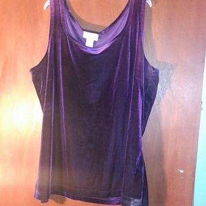 Violet Velvet Tank Top